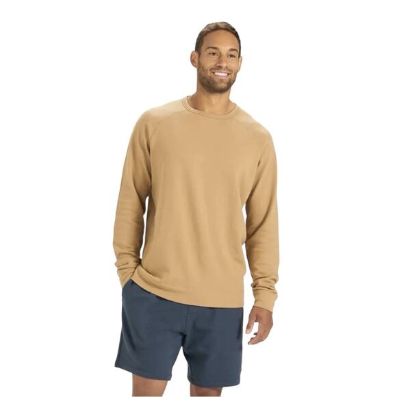 Vuori Mens Vital Crewneck in Wheat L/XL - Picture 1 of 8